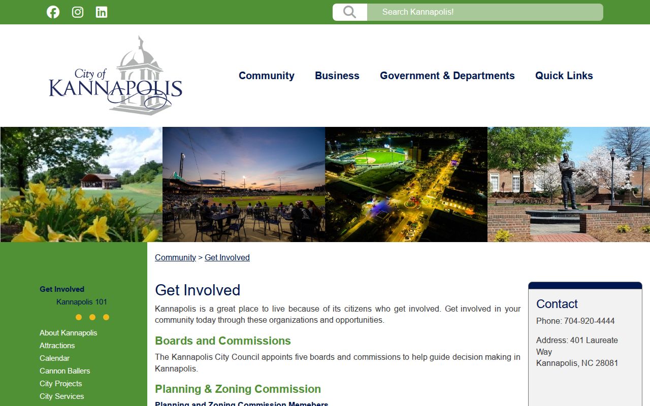 Kannapolis neighbors official community organizations directory