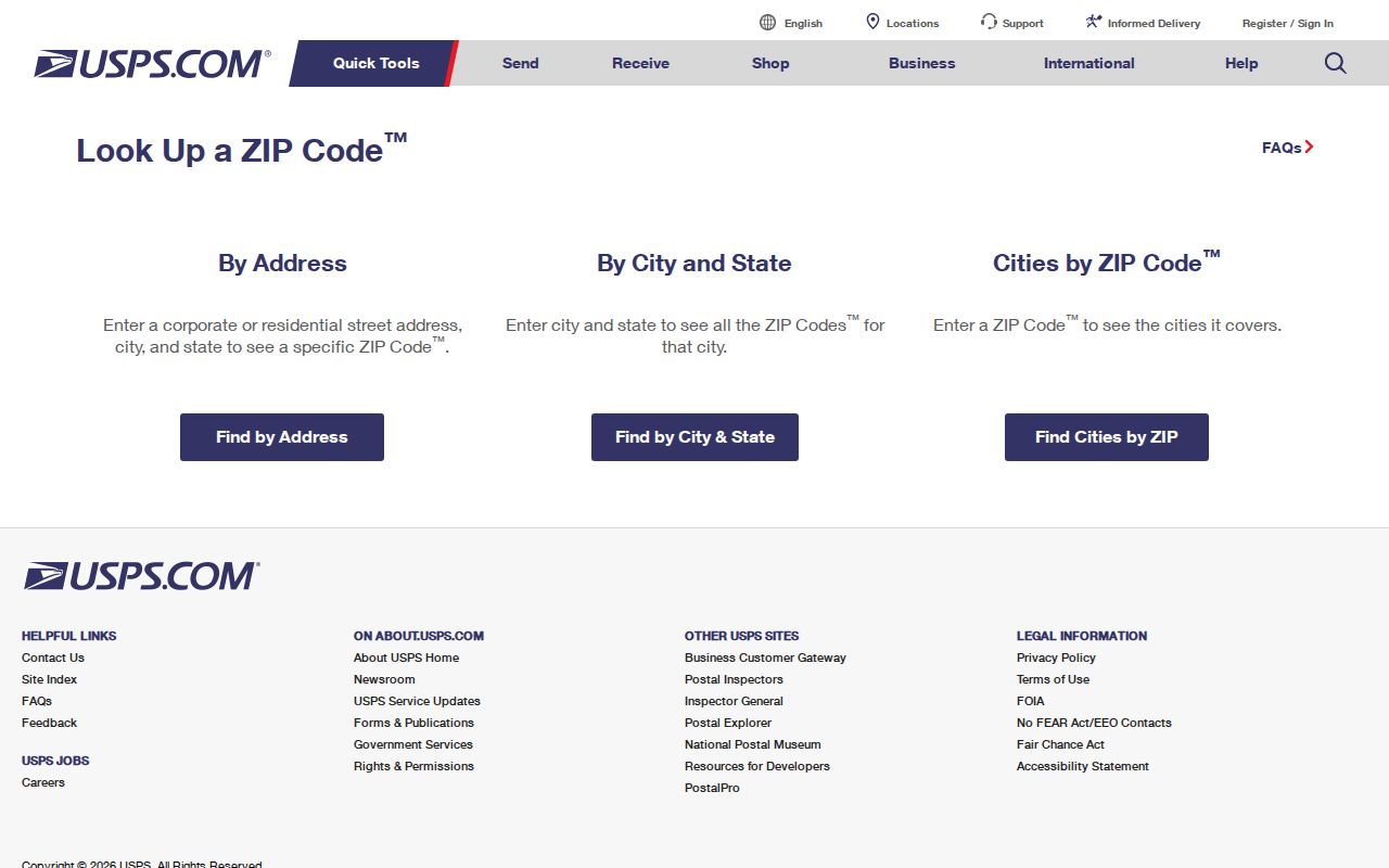Kannapolis ZIP code directory USPS address-to-ZIP validation screen